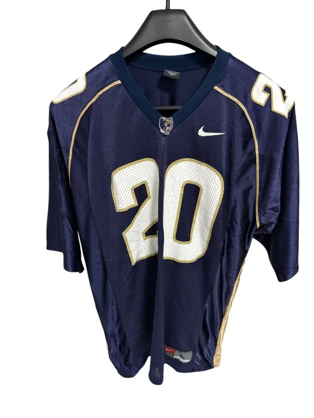 Nike Pittsburgh Panthers Football Jersey #20 Size Large Navy Blue